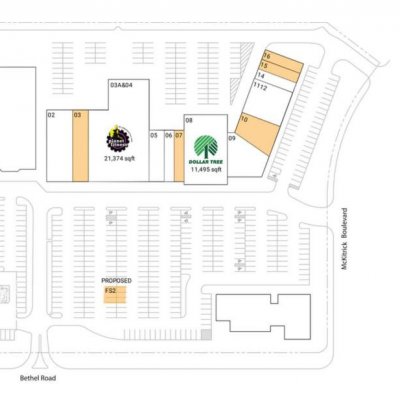 Crown Point plan - map of store locations