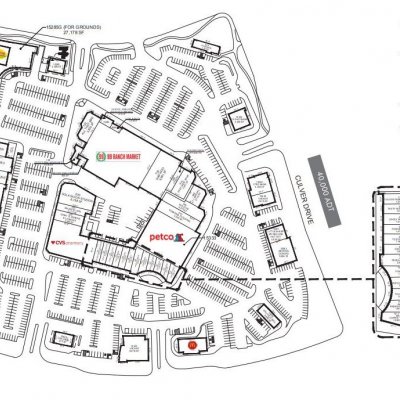 Culver Plaza Shopping Center plan - map of store locations