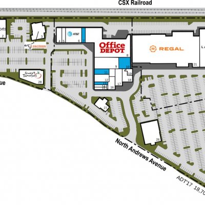 Cypress Creek Station plan - map of store locations