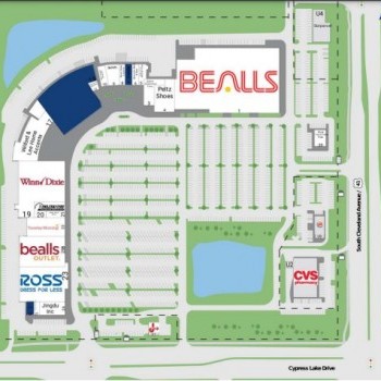 Cypress Trace plan - map of store locations