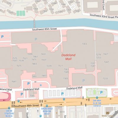 Dadeland Mall plan - map of store locations