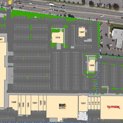 Dalton Shopping Center plan - map of store locations