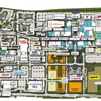 Dania Pointe plan - map of store locations