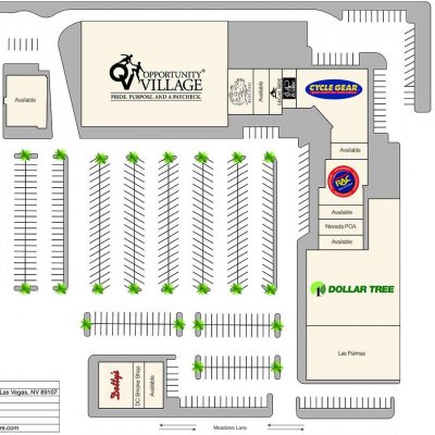 Decatur Meadows Center plan - map of store locations