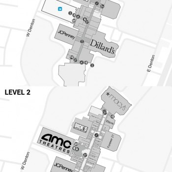 Deerbrook Mall plan - map of store locations