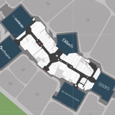 Desert Sky Mall plan - map of store locations