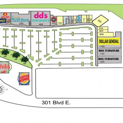 Desoto Junction Shopping Center plan - map of store locations