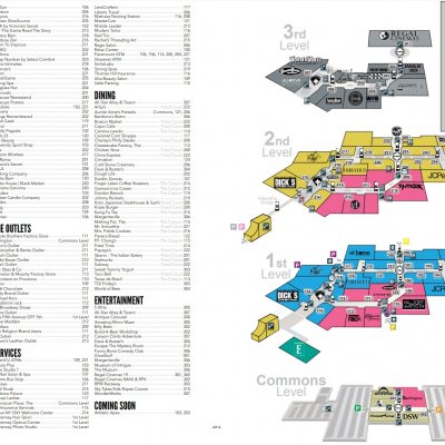 Destiny USA plan - map of store locations