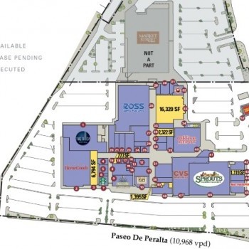 DeVargas Mall plan - map of store locations