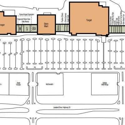 Dogwood Promenade plan - map of store locations
