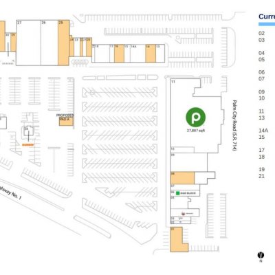 Downtown Publix plan - map of store locations