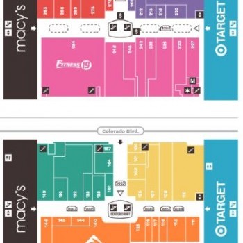 Eagle Rock Plaza plan - map of store locations