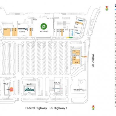 East Port Plaza plan - map of store locations