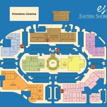Eastern Shore Center plan - map of store locations