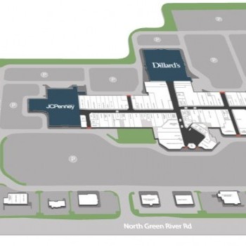 Eastland Mall plan - map of store locations