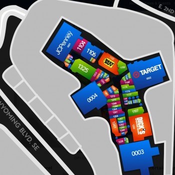 Eastridge Mall plan - map of store locations