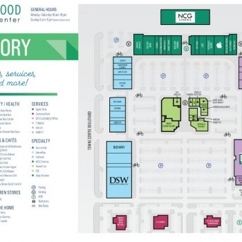 Eastwood Towne Center plan - map of store locations