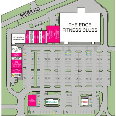 Echelon Village Plaza plan - map of store locations