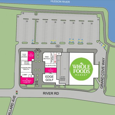 Edgewater Towne Center plan - map of store locations