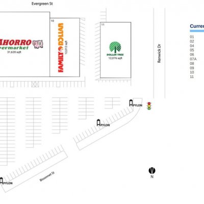 El Camino plan - map of store locations