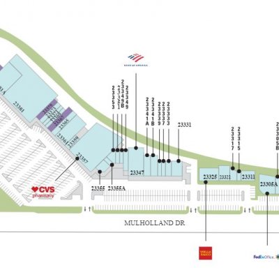 El Camino Shopping Center plan - map of store locations