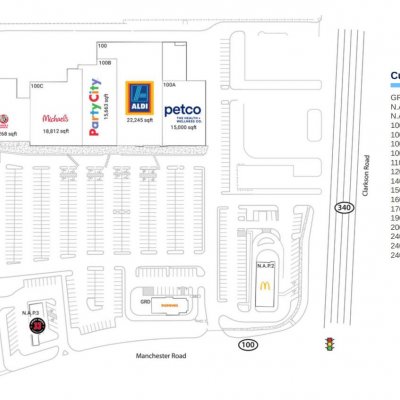 Ellisville Square plan - map of store locations