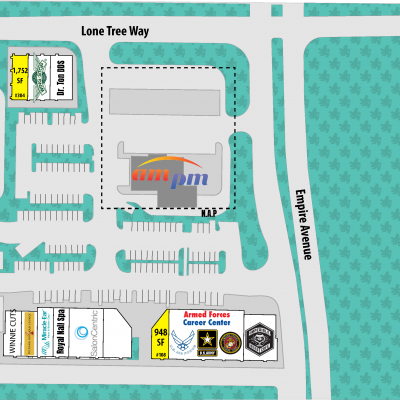 Empire Crossing plan - map of store locations