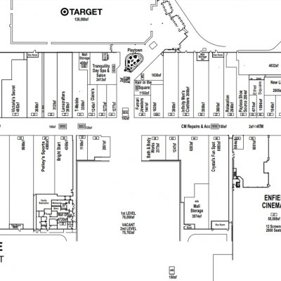 Enfield Square Mall plan - map of store locations