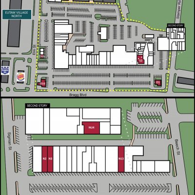 Eutaw Village plan - map of store locations