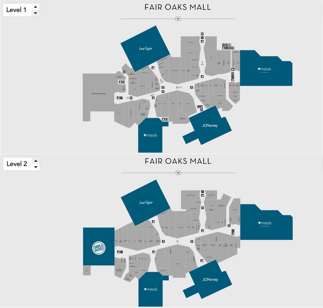 Fair Oaks Mall (148 stores) - shopping in Fairfax, Virginia VA 22033