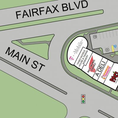 Fairfax Pointe plan - map of store locations
