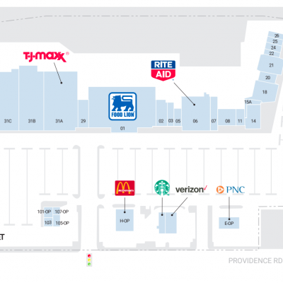 Fairfield Shopping Center plan - map of store locations