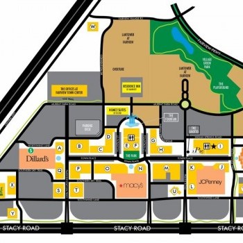 Fairview Town Center plan - map of store locations