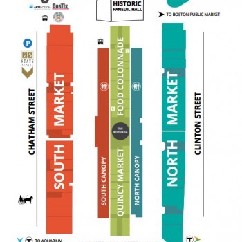 Faneuil Hall Marketplace plan - map of store locations