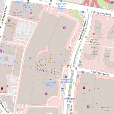 Fashion Centre at Pentagon City plan - map of store locations