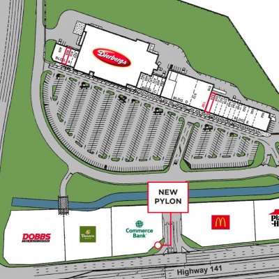 Fenton Crossing plan - map of store locations