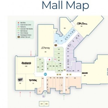 Findlay Village Mall plan - map of store locations