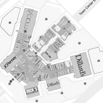 First Colony Mall plan - map of store locations