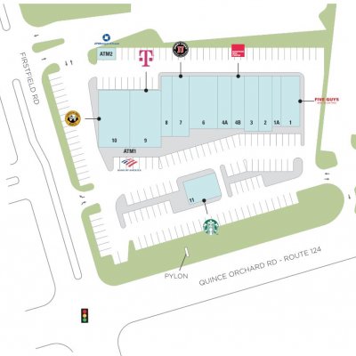 Firstfield Shopping Center plan - map of store locations