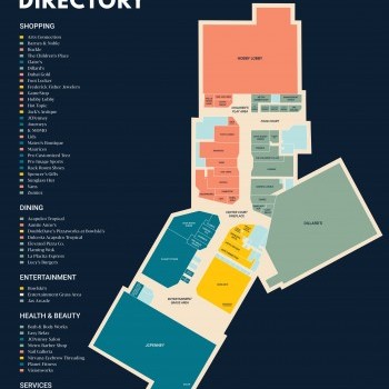 Flagstaff Mall plan - map of store locations