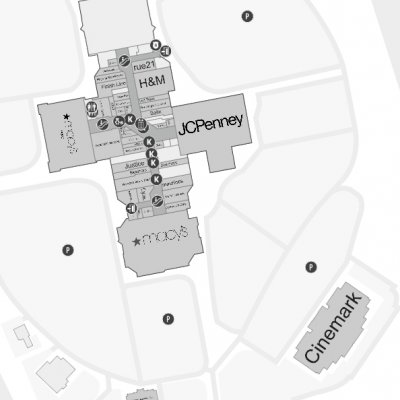 Florence Mall plan - map of store locations
