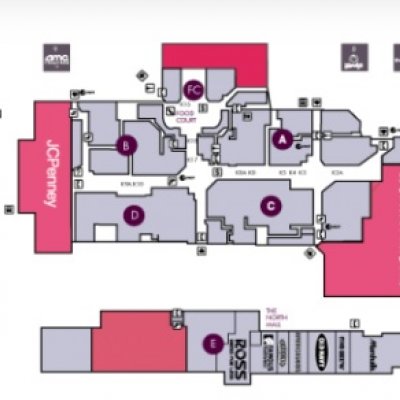 Ford City Mall plan - map of store locations