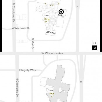 Fox River Mall plan - map of store locations