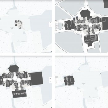 Fox Valley Mall plan - map of store locations