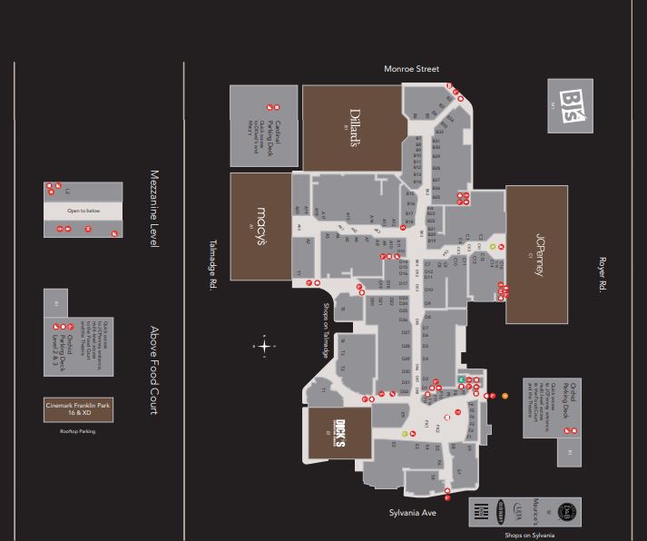 Franklin Park Mall Map Franklin Park Mall (147 Stores) - Shopping In Toledo, Ohio Oh 43623 -  Mallscenters