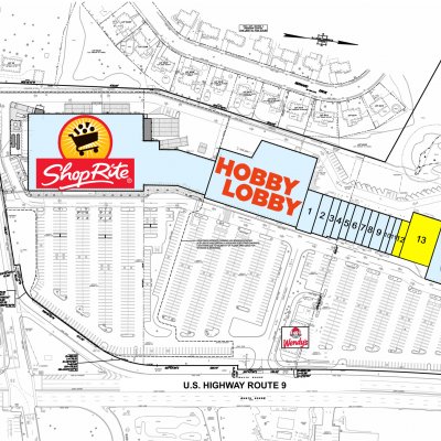 Friendship Plaza plan - map of store locations