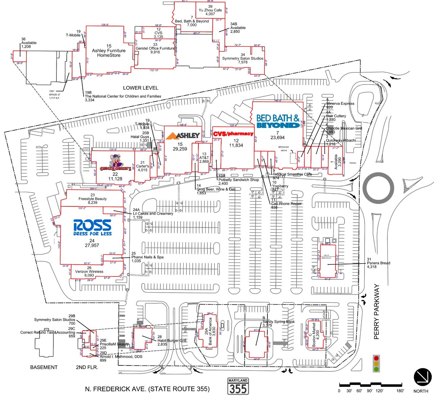 Gaithersburg Square (41 stores) shopping in Gaithersburg, Maryland MD 20877 MallsCenters