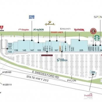 Gateway Shopping Center plan - map of store locations