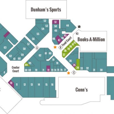 Golden East Crossing plan - map of store locations