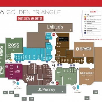 Golden Triangle Mall plan - map of store locations